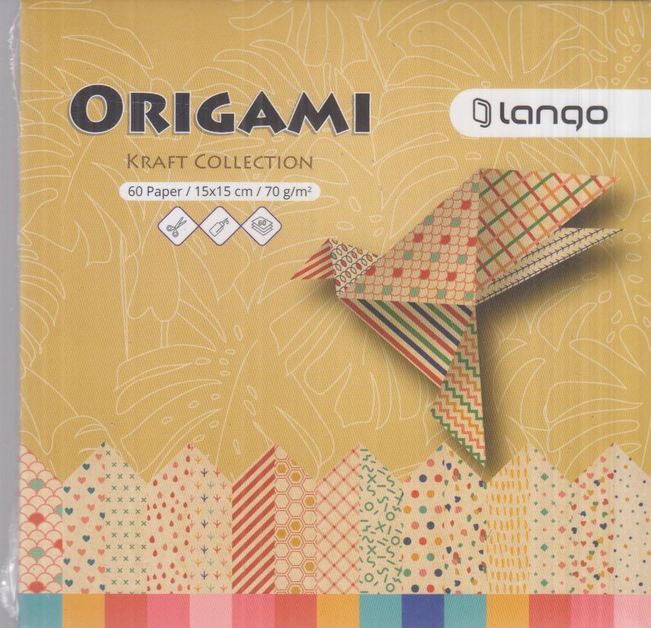 اوریگامی 15×15 60 برگ کالکشن کرافت لانگو LANGO