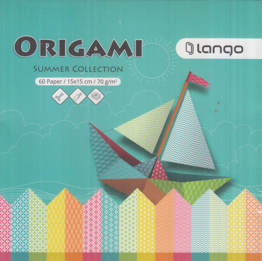 اوریگامی 15×15 60 برگ کالکشن تابستان لانگو LANGO