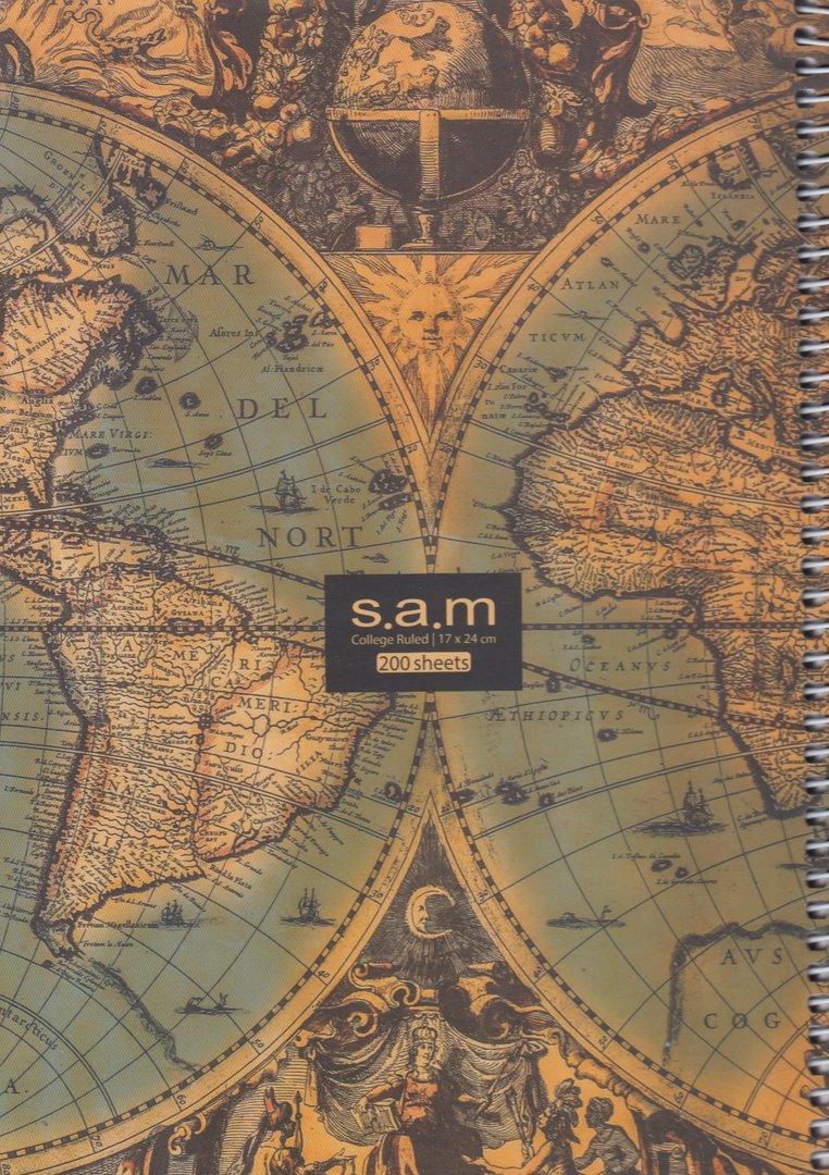 دفتر 100 برگ طرح 5 وزیری کلاسیک sam A