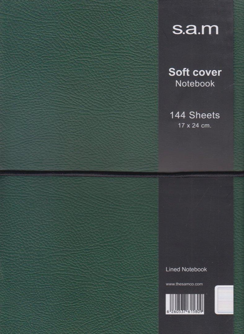 دفتر 144 برگ سبز تیره وزیری sam Denzo - 0