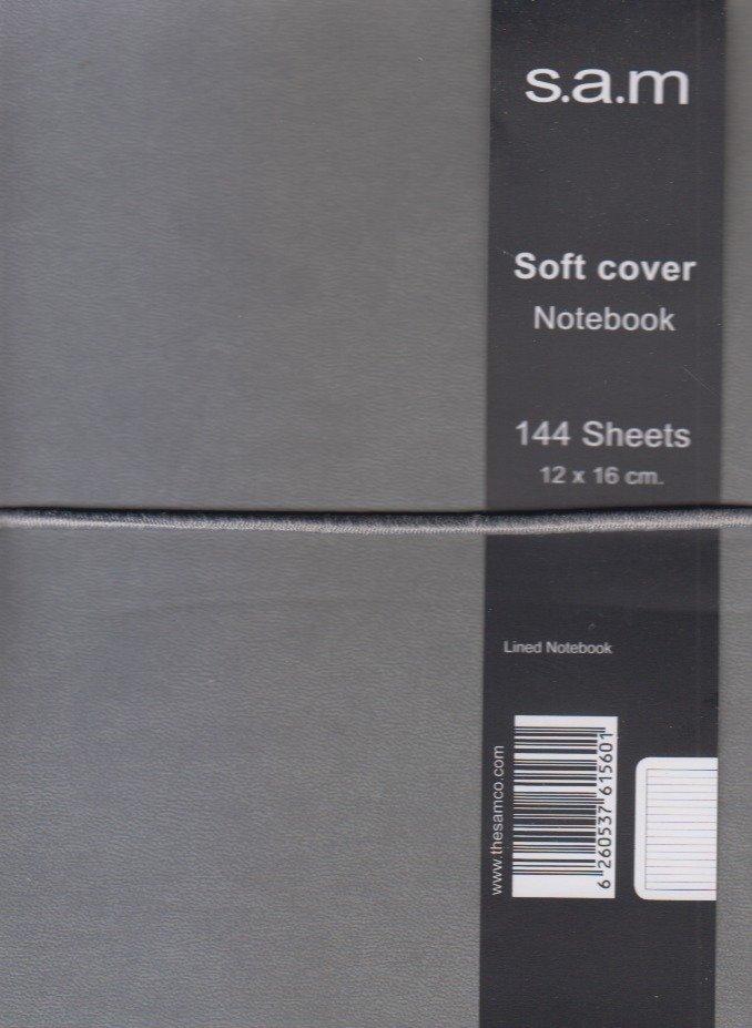 دفتر 144 برگ طوسی نیم‌وزیری sam Denzo - 0