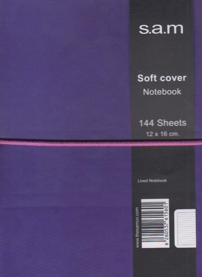 دفتر 144 برگ بنفش نیم‌وزیری sam Denzo - 0