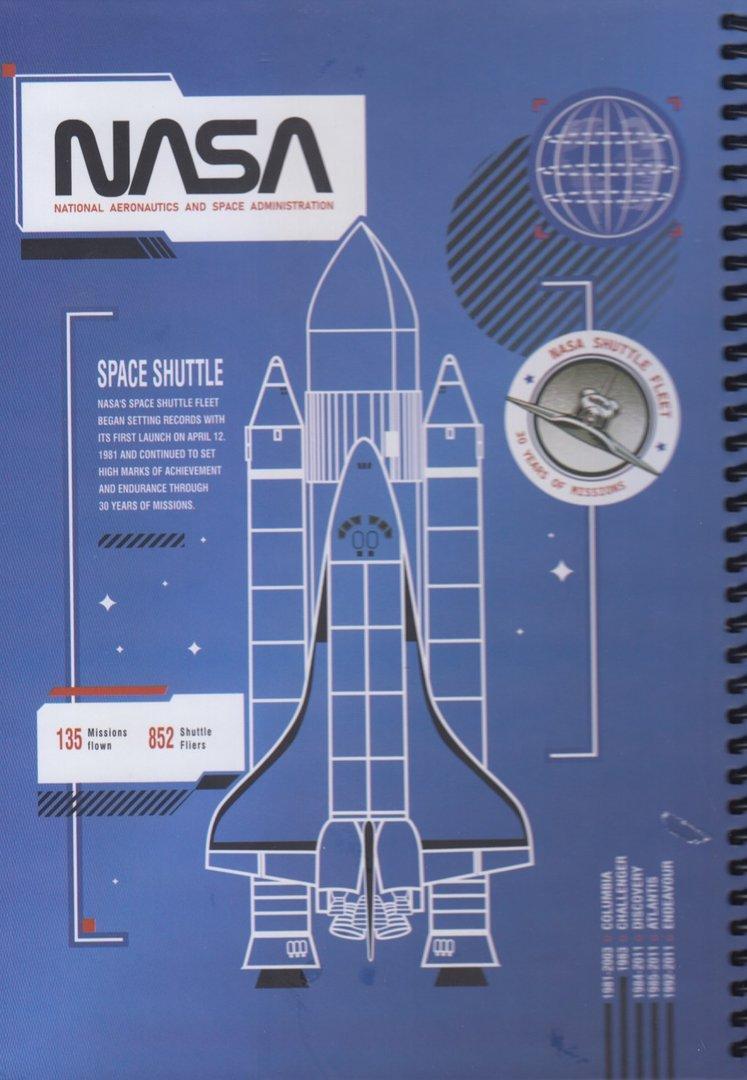 دفتر 100 برگ سیمی وزیری گالینگور Lango 700 Nasa