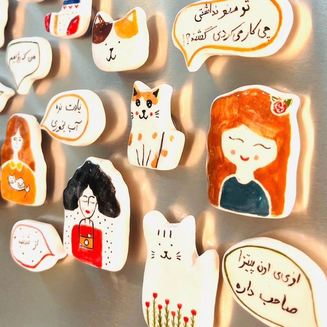 مگنت سفالی فانتزی قلعه شنی