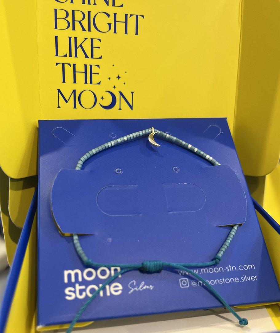 دستبند نقره Moon Stone SB350